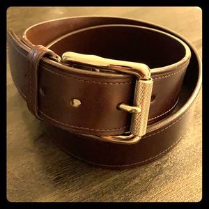 Men’s Coach Roller Buckle Leather Belt